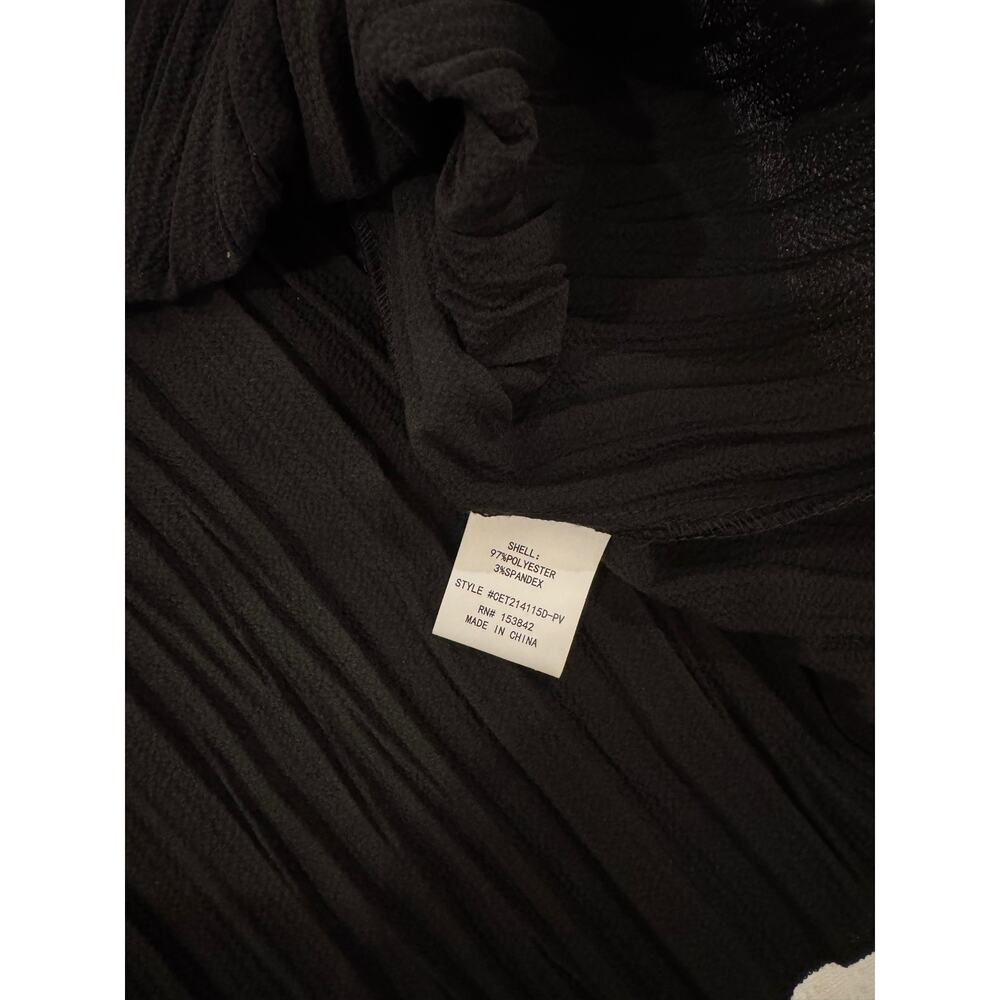 Black Pleated Textured Dolman Blouse Women's Large NWT Office Capsule Nordstrom - Picture 10 of 14